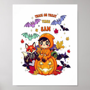 Trick or Treat Cute Halloween Poster
