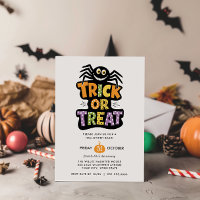 TRICK OR TREAT CUTE SPIDER HALLOWEEN Bash Party