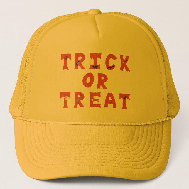 Trick or Treat Decorated Halloween Hats (Front)