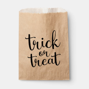 Trick or treat favour bag