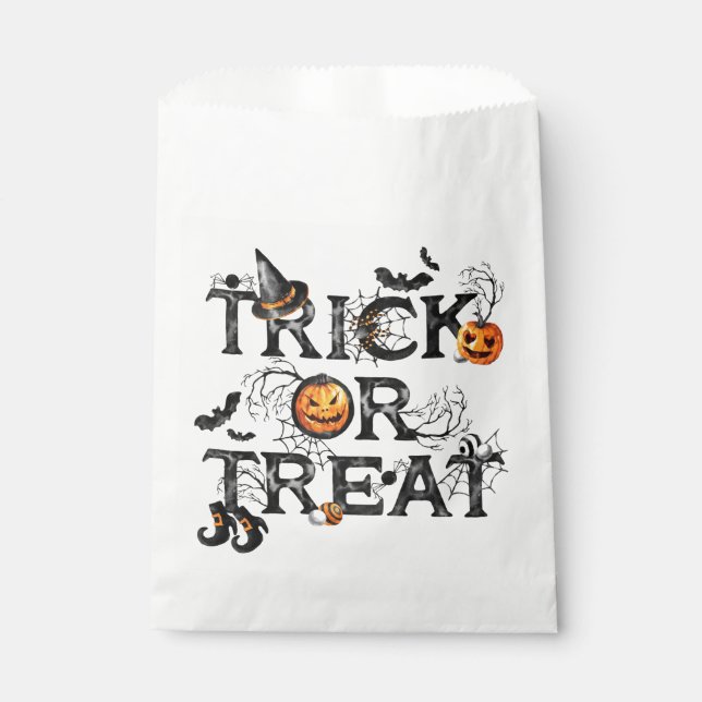 Trick Or Treat  Favour Bag (Front)