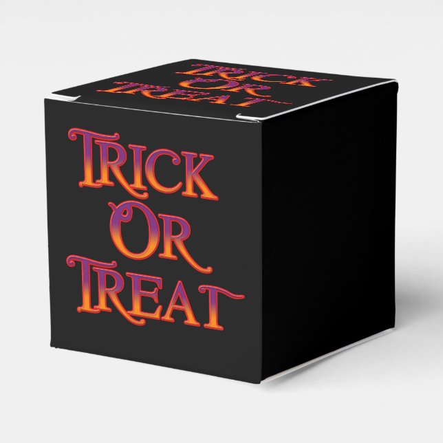 Trick or Treat Favour Box (Front Side)