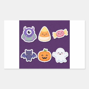 Trick or Treat Favour Stickers Halloween Pack v1