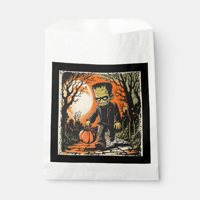 "Trick or Treat Frankie" Replica Circa 1950's Favour Bag (Front)