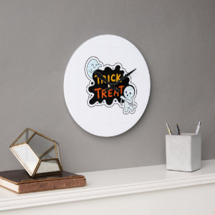 Trick or Treat Fun Large Clock