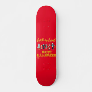 "TRICK OR TREAT" funny halloween Skateboard