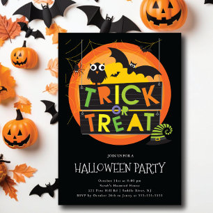 Trick or Treat Gala Halloween  Invitation