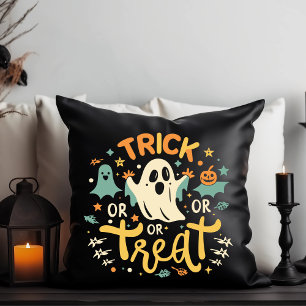 Trick or Treat Ghost Halloween Cushion
