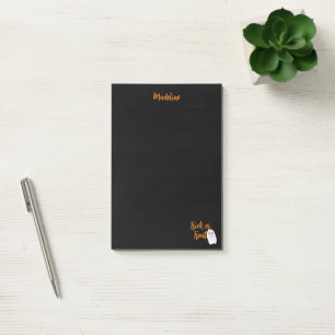 Trick or Treat Ghost Halloween Post-it Notes
