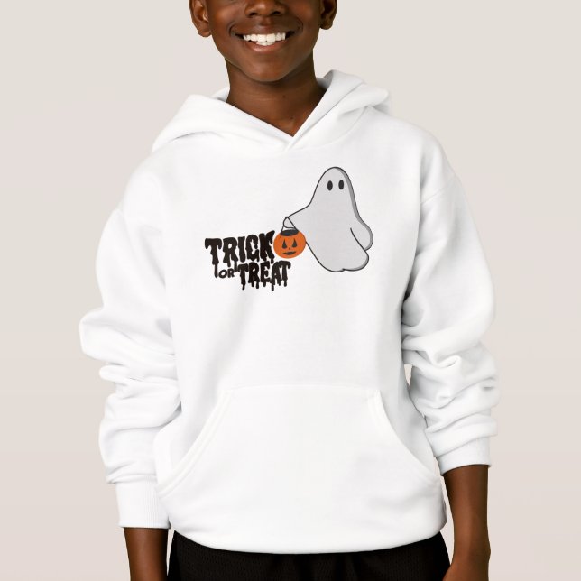 trick or treat ghost hoodie  (Front)