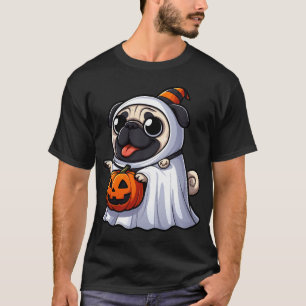 Trick-or-Treat Ghost Pug T-Shirt