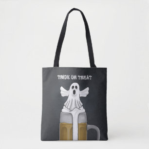 Trick or Treat Ghost Tote Bag