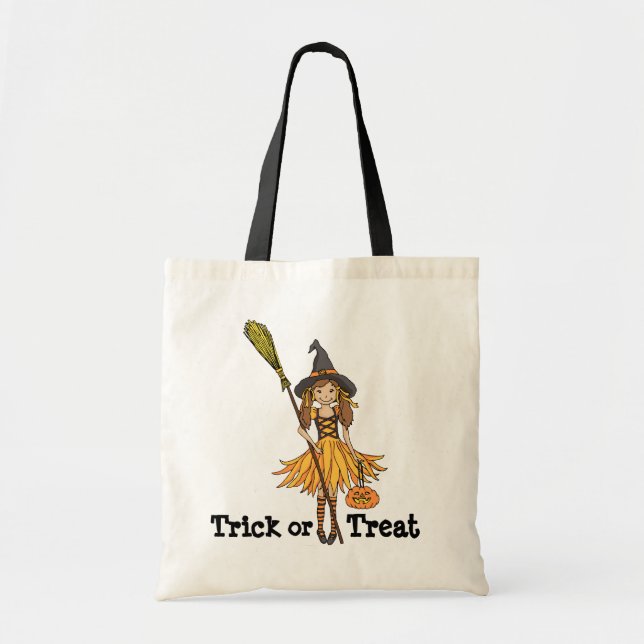 Trick or Treat girls Halloween bag (Front)