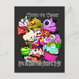 Trick Or Treat Give Me Something Horrific To Eat Postcard