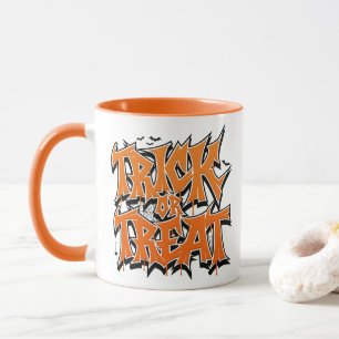 Trick Or Treat Graffiti Mug