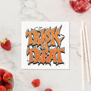 Trick Or Treat Graffiti Napkin