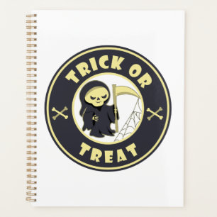 Trick or treat Grim Reaper starbucks Halloween Planner