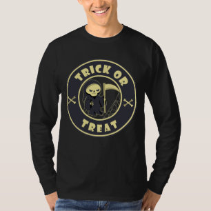 Trick or treat Grim Reaper starbucks logo coffee T T-Shirt