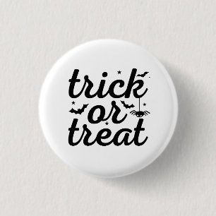 Trick Or Treat Halloween 3 Cm Round Badge
