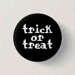 Trick Or Treat Halloween 3 Cm Round Badge