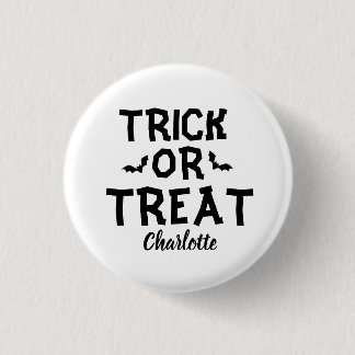Trick Or Treat Halloween 3 Cm Round Badge