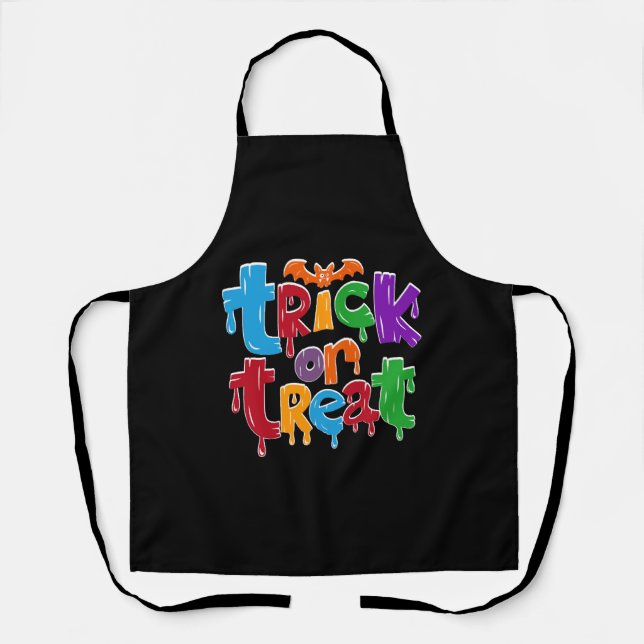 Trick or treat Halloween  Apron (Front)