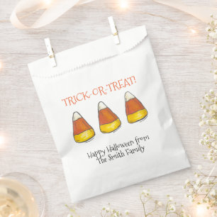Trick or Treat Halloween Autumn Candy Corn Candies Favour Bag