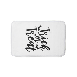 Trick or Treat Halloween Bats Bath Mat