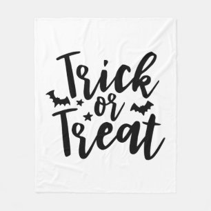 Trick or Treat Halloween Bats Fleece Blanket