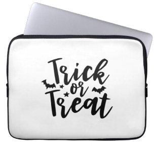 Trick or Treat Halloween Bats Laptop Sleeve