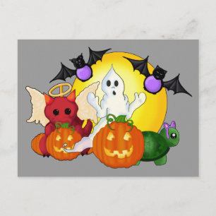 "Trick or Treat" Halloween (Blank) Postcard