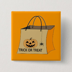 Trick or Treat Halloween Button