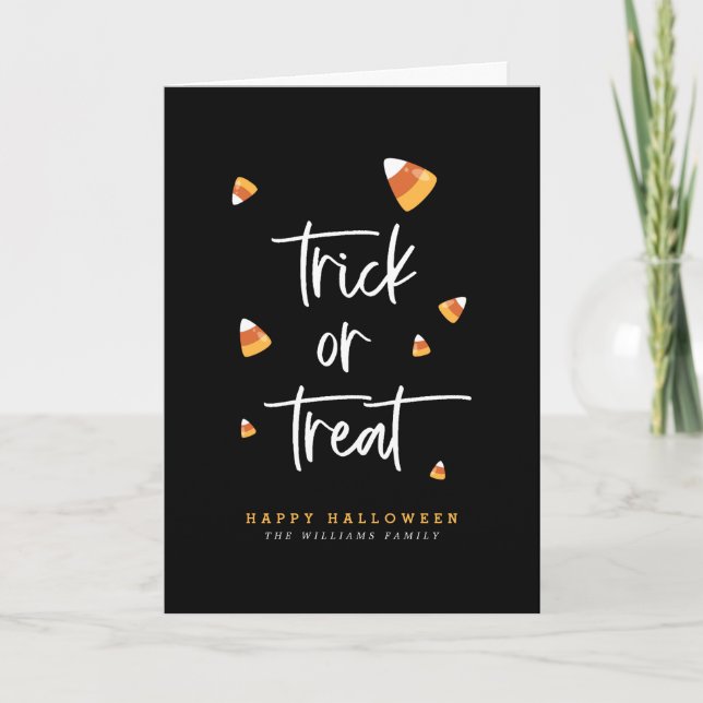 Trick or Treat Halloween Card (Front)