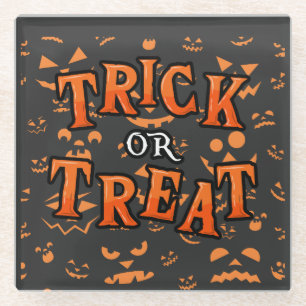 Trick or Treat Halloween Coasters