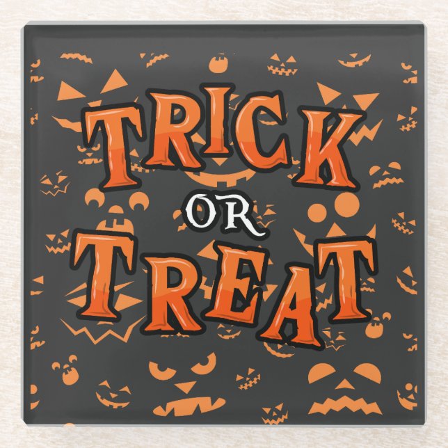 Trick or Treat Halloween Coasters (Front)