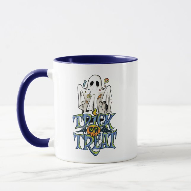 Trick Or Treat Halloween Coffee Mug (Left)