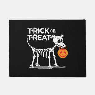 Trick Or Treat Halloween Dog Doormat