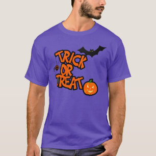 Trick Or Treat Halloween Eyes On The Back T-Shirt