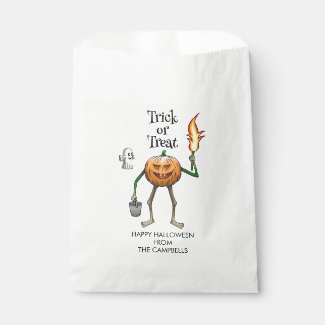 Trick or Treat Halloween Favour Bags (Front)