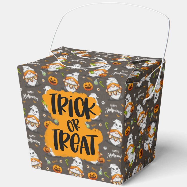 Trick or Treat Halloween  Favour Box (Front)