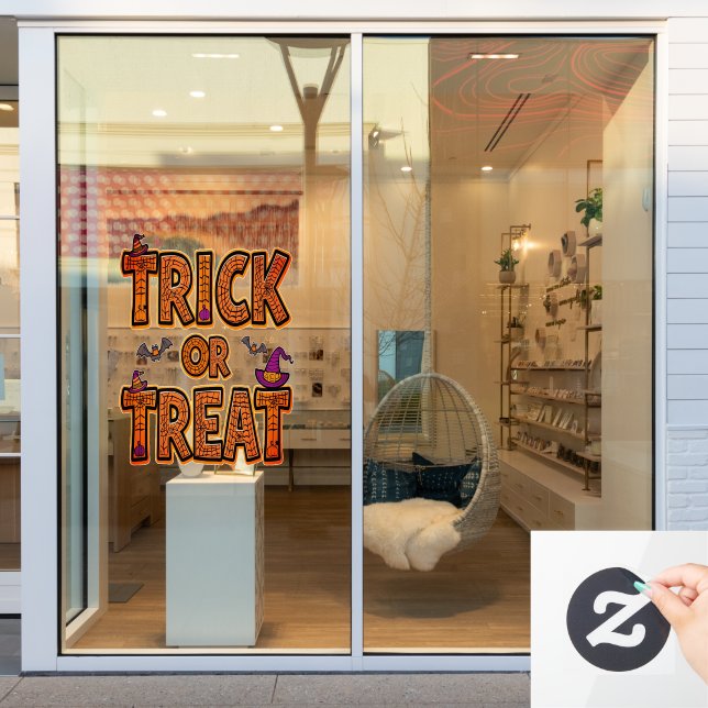 Trick or Treat Halloween Fun Spooky Design (Store Window)