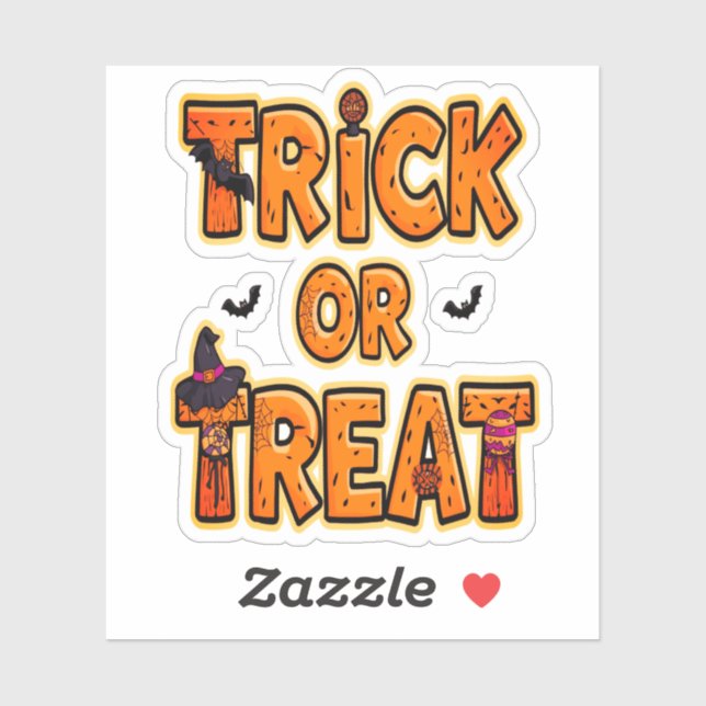 Trick or Treat Halloween Fun Spooky Design (Sheet)