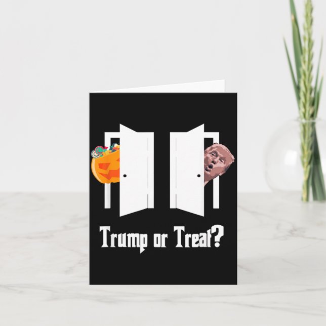 Trick or Treat Halloween Funny Card (Front)