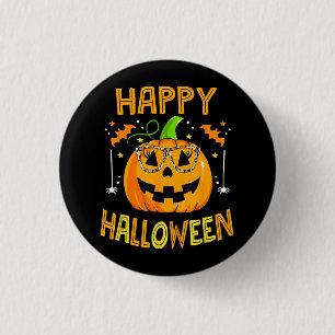 Trick Or Treat Halloween Funny Pumpkin Happy Hallo 3 Cm Round Badge