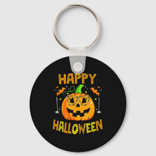 Trick Or Treat Halloween Funny Pumpkin Happy Hallo Key Ring