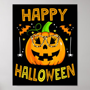 Trick Or Treat Halloween Funny Pumpkin Happy Poster