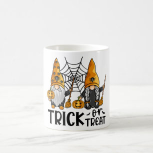 Trick Or Treat Halloween Gnomes Coffee Mug