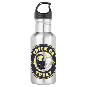 Trick or treat Halloween grim reaper character 532 Ml Water Bottle