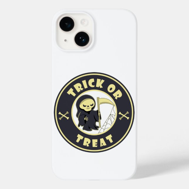 Trick or treat Halloween grim reaper character Case-Mate iPhone Case (Back)