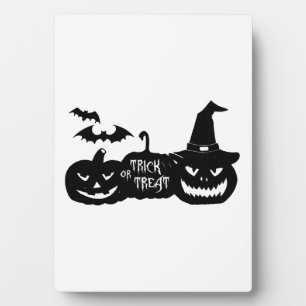Trick or Treat - Halloween - Halloween treat bag Plaque